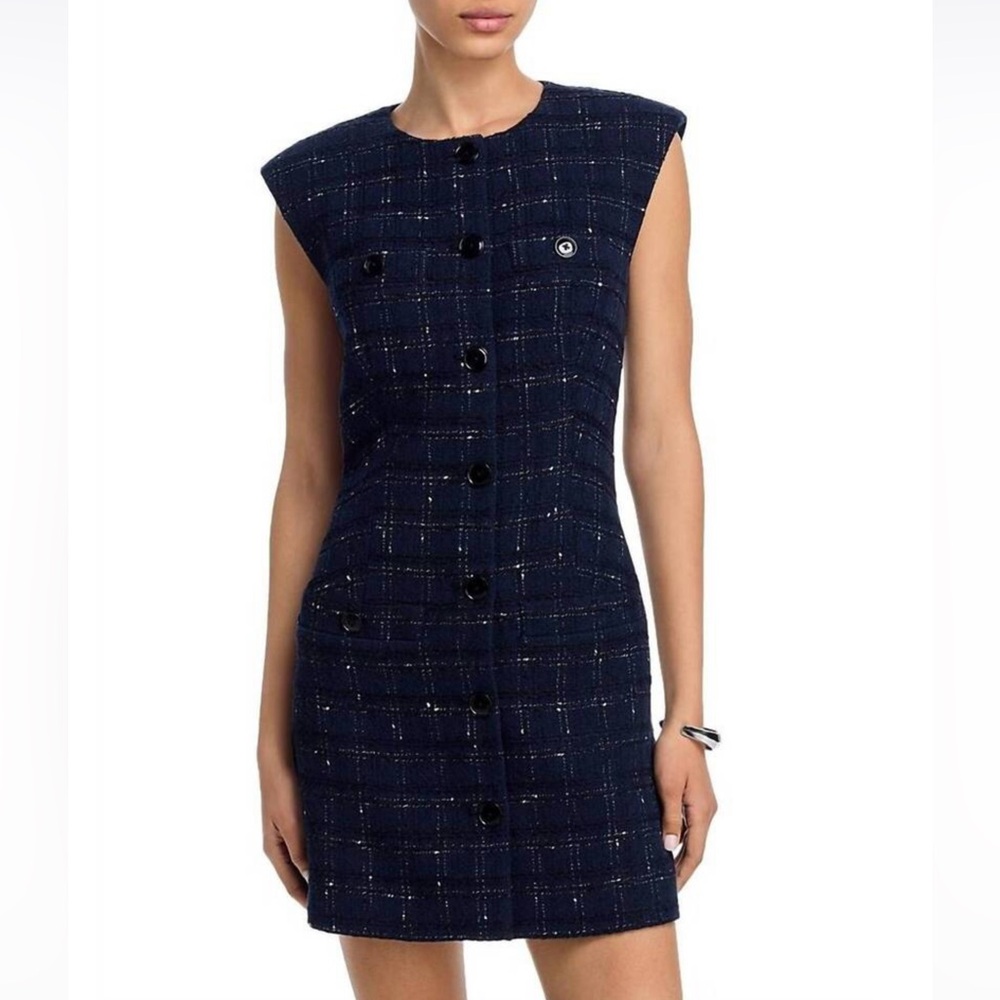 NWT VERONICA BEARD tamara mini dress navy Sz 14